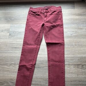 American Eagle Outfitters Women's Burgundy Skinny Jeans